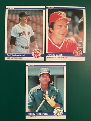 1984 Fleer Baseball Singles U Pick All Pictured Combine Ship Discount #400-599 - Image 1 of 2