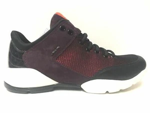 SCARPE SNEAKERS CASUAL DONNA GEOX ORIGINALE A98 PELLE NERO CAMPIONE AI NEW - Foto 1 di 5