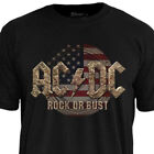 Official Licensed T-Shirt AC/DC Rock Or Bust Flag Stamp Rockwear