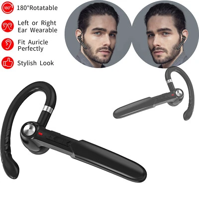 Bluetooth Headset Wireless Earpiece with Mic for Business Office Car Driver Call - Image 1 of 4