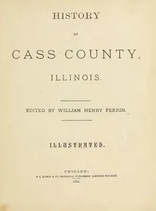1882 CASS County Illinois IL, History & Genealogy, Ancestry Family Tree DVD B33 - Picture 1 of 2