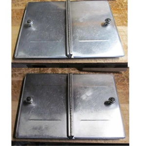 Vintage Soda Fountain Lids Covers Replacement Ice Cream Lids Stainless Everfrost - Picture 1 of 4