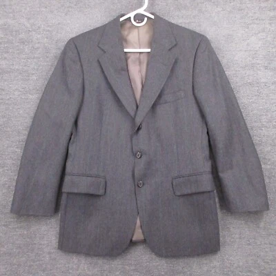 Blazer Ralph Lauren Para Hombre Pequeño Polo Club Universitario Gris Lana De Colección Foto 1 de 4