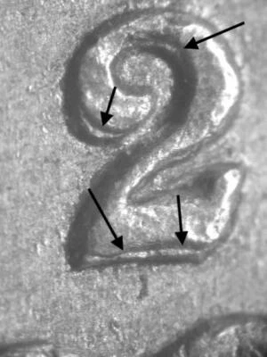 德国 1921A 50 Pfennig AU 强力加倍日期和设计元素 — 第 1/4 张图片