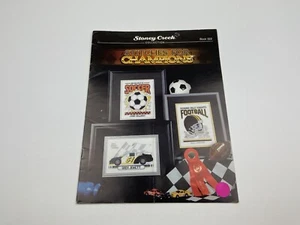 Stoney Creek Stitches For Champions Counted Cross Stitch Pattern Football Soccer - Picture 1 of 3