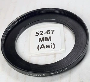 52-67mm Metal Step Up Adapter Ring 52mm Lens to 67mm Filter Converter E52-E67 - Picture 1 of 6