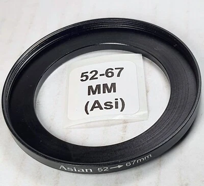 52-67mm Metal Step Up Adapter Ring 52mm Lens to 67mm Filter Converter E52-E67 - Image 1 of 4