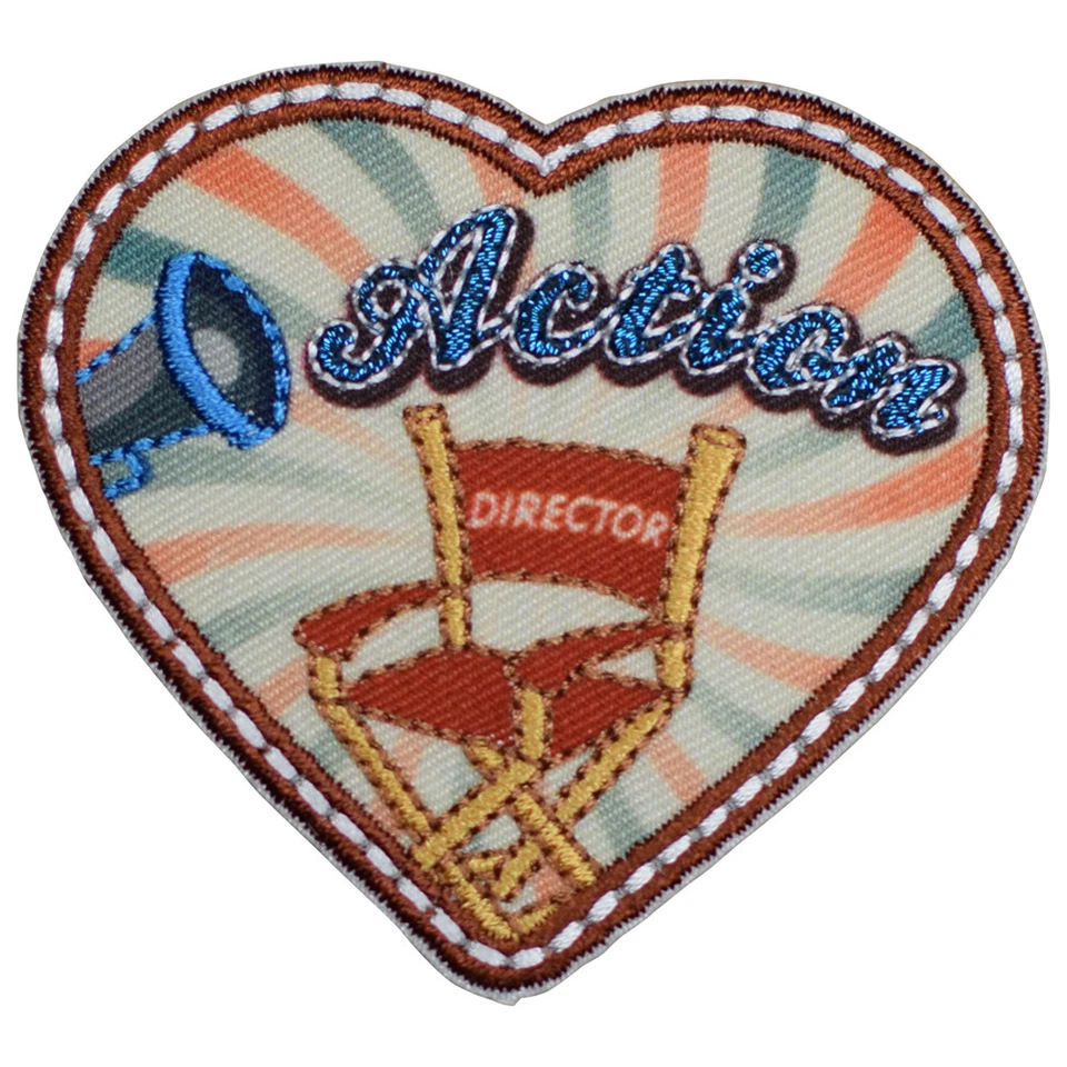 Action Director Applique Patch - Cinema, Movie Theater Badge 2.25" (Iron on) - Image 1 of 1