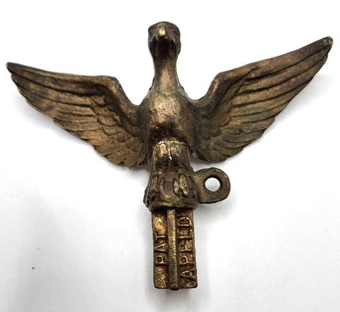 Bronze Brass Eagle Finial American Flag pole Antique Vintage Cover