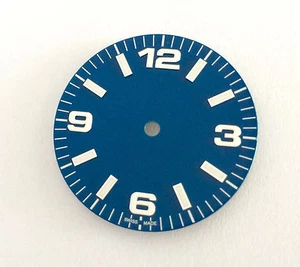 Esfera de reloj AV Explorer/Aviador totalmente azul para movimiento ETA 2836/2824 - Imagen 1 de 1
