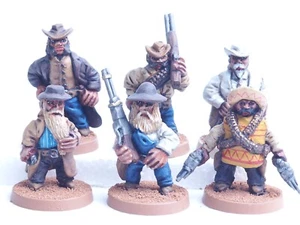 MINIATUREMEN FANTASY WILD WEST COWBOY NANI X 6. DIPINTO. MARRONE 832 - Foto 1 di 10