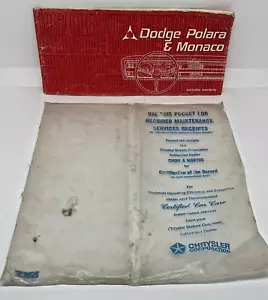 Original 1967 Polara & Monaco Operators Instructions Owners Manual & Papers - Bild 1 von 16
