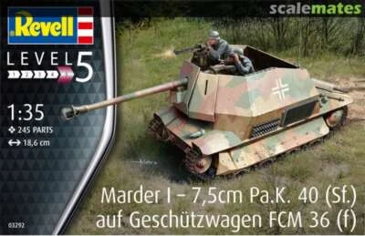 Marder I On Fcm 36 Base Tank 1:35 Plastic Model Kit REVELL - Immagine 1 di 2