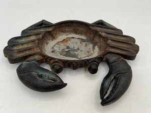 Vintage Solid Cast Iron Crab Ashtray Japan - Picture 1 of 5
