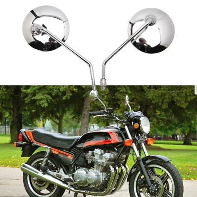 For Honda Shadow Spirit Aero ACE VT 1100 750 600 Chrome Motorcycle Mirrors Round - Изображение 1 из 4