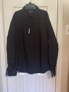 Men’s Beverly Hills Polo Club Long Sleeve Black Button up Modern Fit Size Large - Picture 1 of 2