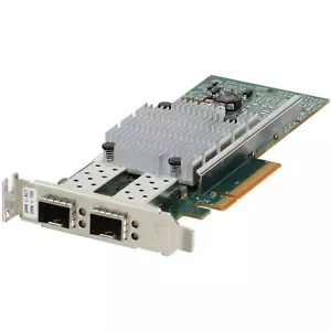 Dell QLogic QLE8442-CU Dual 10Gb SFP+ CNA LP (QLE8442-CU-LP-OSTK) - Picture 1 of 5