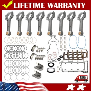 Main&Rod Bearings+Con Rods+Head Gaskets Kit Fit For Chevy GMC Sierra LS 4.8 5.3L - Picture 1 of 31
