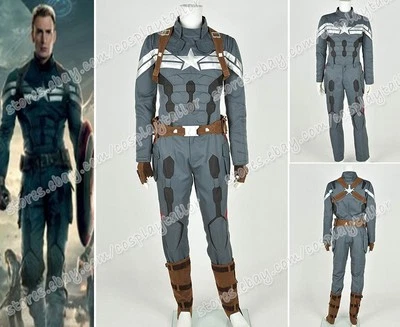 Captain America II 2: The Winter Soldier Cosplay 服装套装全新 Ver — 第 1/4 张图片