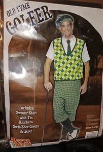 Old Tyme Golfer Adult Halloween Costume Size Large - Picture 1 of 2