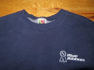 Vintage Fruit of the Loom Label - BLUE RIBBON Embroidered (MED) Sweatshirt - Bild 1 von 4