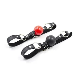 Slave Silicone Ball Harness Open Mouth Gag Ball Bondage BDSM Restraints - Picture 1 of 9