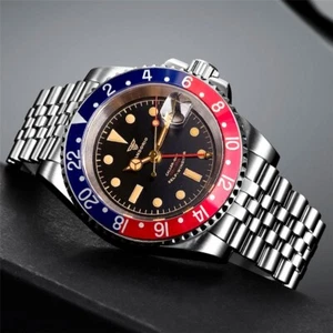 New 20ATM Tandorio 40mm Diver Sapphire Glass NH34A GMT Automatic Men's GMT Watch - Picture 1 of 6