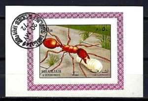 Tiere Ameisen Sharjah (94) Block gestempelt used - Bild 1 von 1