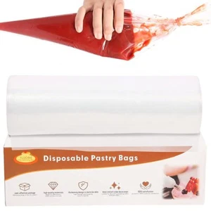 100PCS 21" Large Piping Bags Disposable Pastry Bags for Frosting & Cake Icing - Picture 1 of 5