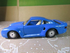 466Z Vintage Burago 0121 Italia Porsche 959 Coche De Sport 1986 Azul 1:24 - Imagen 1 de 11