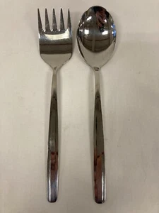 Hackman Finland HCK 6 Stainless Steel 18/10 Salad Serving Set MCM Retro Modern - Bild 1 von 6