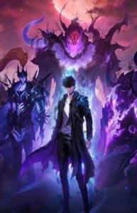 Sung Jin Woo Solo Leveling Anime | HD Wall Art Poster Print | 12" x 18" - Picture 1 of 2