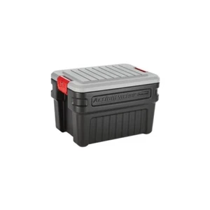 Rubbermaid 24 Gallon ActionPacker Storage Bin, Heavy Duty, Lockable, Black - Picture 1 of 10