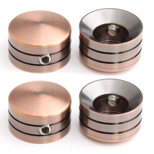 4PCS Copper Head Bolt Nut Cover Caps Fit For Harley Sportster Models 1986-Later - Picture 1 of 20
