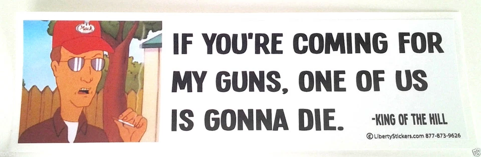 IF YOU'RE COMING FOR MY GUNS... Pegatina de parachoques Pro-Gun Pro-Trump L - Imagen 1 de 1