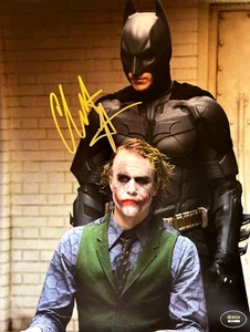 Christian Bale Signed (BATMAN: The Dark Knight) 8x10" Authentic Autograph w/COA - Picture 1 of 5