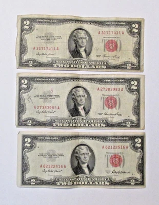 #168, Seven U. S. $2.00 Notes - Image 1 of 4