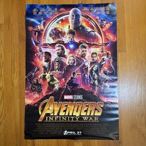Avengers Infinity War Final 27x40 DS Original Movie Poster Double sided EUC - Picture 1 of 6