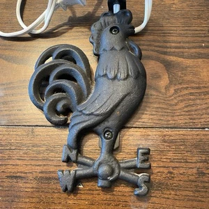 Vintage Decorative Cast-Iron Chicken Wall Sconce  - Picture 1 of 4