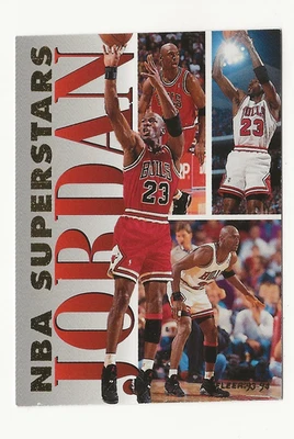 Michael Jordan 1994-95 Fleer NBA Superstars inserto #7 como nuevo🏀🏀 Bulls Foto 1 de 4