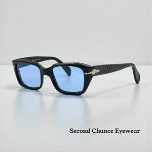 Persol 6156-Arabic Export-Blue Mineral Glass-Vintage 1940s-Deadstock-Rare - Bild 1 von 22