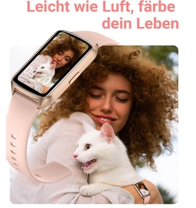 Amzhero Health Fitness Tracker con frequenza cardiaca 24/7, rosa, smartwatch impermeabile - Foto 1 di 6