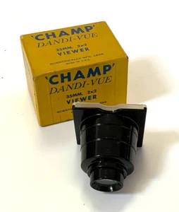 Visor de una sola diapositiva vintage Champ Dandi-Vue en caja original nuevo - Imagen 1 de 5