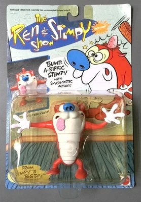 Figuras de acción The Ren & Stimpy Show BUMP-A-RIFFIC STIMPY - Mattel 1993 Foto 1 de 4