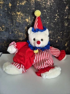 Vintage 1980s Russ Happy The Teddy Clown Bear - Picture 1 of 3