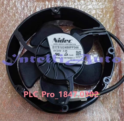 1PCS NEW Nidec D1751U24B8PP366 4Pin Inverter Cooling Fan 24VDC 3.4A 172*172*51MM - Image 1 of 4