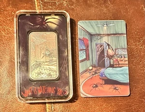 1 oz Silver Art Bar 'Night Terrors' Episode 6 'The Spider' 🔥 - Picture 1 of 2