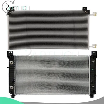 For 2004-2013 Cadillac Escalade ESV EXT Car Radiator & A/C Condenser Cooling Kit Foto 1 de 4