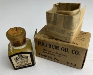 Antique Fulcrum Watch Oil Bottle - Watch Oil - Display Only - Picture 1 of 3