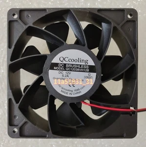 Ventilador de refrigeración por aire grande 1 pieza QC12038VH12B DC12V 5,2A 12 cm 2 hilos - Imagen 1 de 2